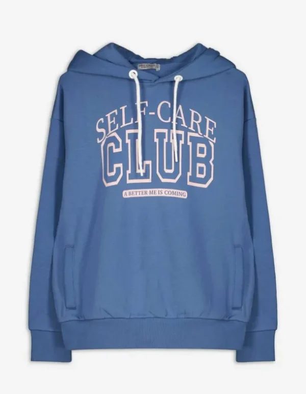 Hoodie - Frontprint - dunkelblau