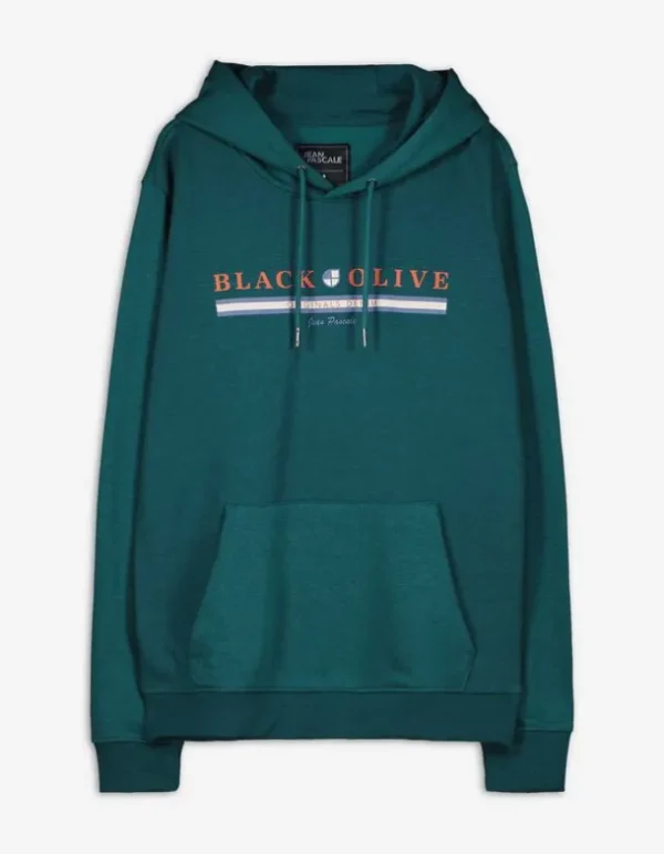 Hoodie - Frontprint - dunkelgrün