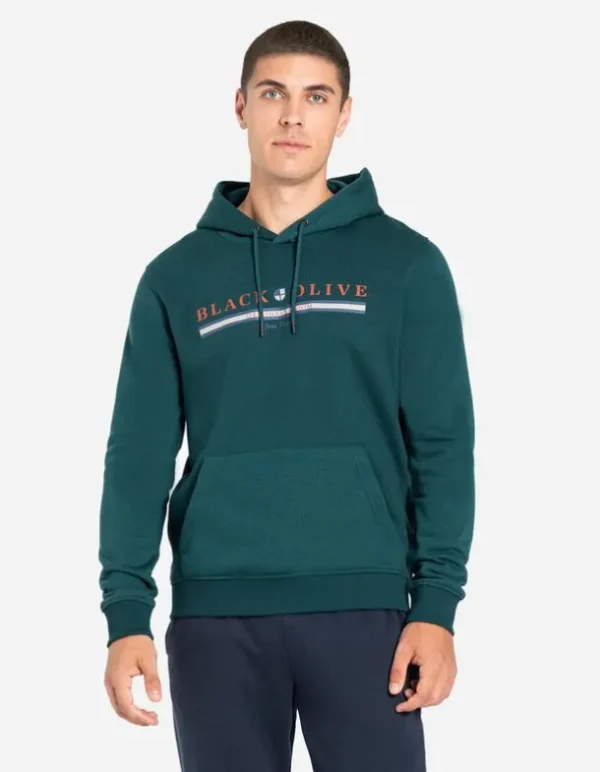 Hoodie - Frontprint - dunkelgrün
