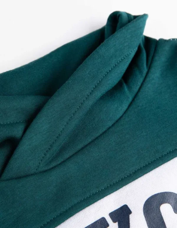 Hoodie - Frontprint - dunkelgrün