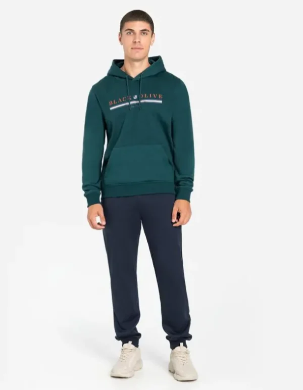 Hoodie - Frontprint - dunkelgrün