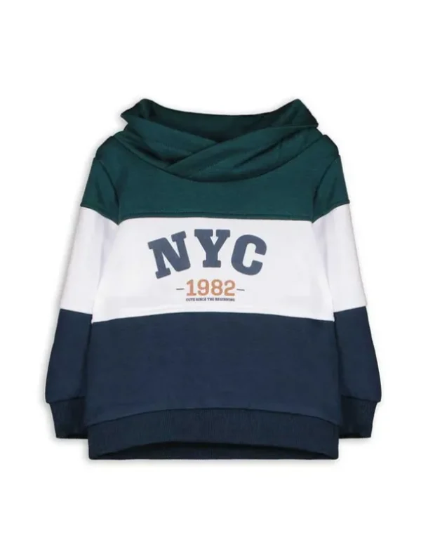Hoodie - Frontprint - dunkelgrün