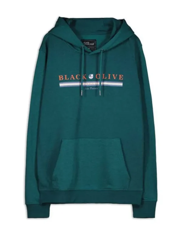 Hoodie - Frontprint - dunkelgrün