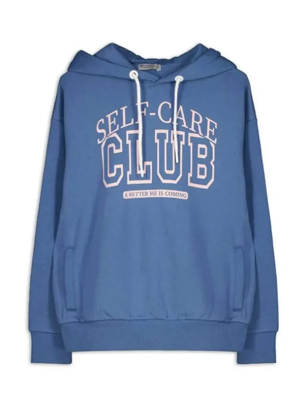 Hoodie - Frontprint - dunkelblau