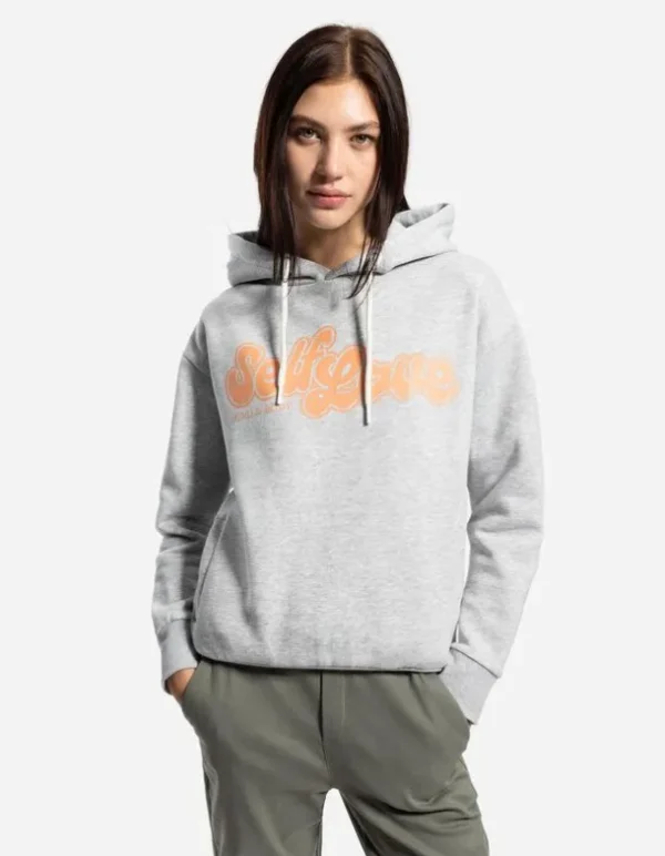 Hoodie - Frontprint - hellgrau