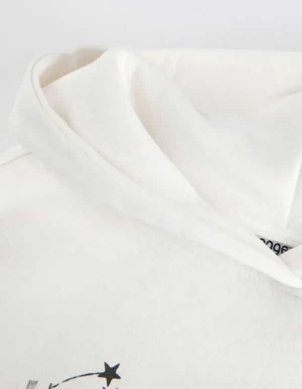 Hoodie - Frontprint - weiß
