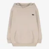 Hoodie - Kangurutasche - beige