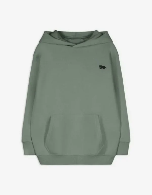 Hoodie - Kangurutasche - dunkelgrün