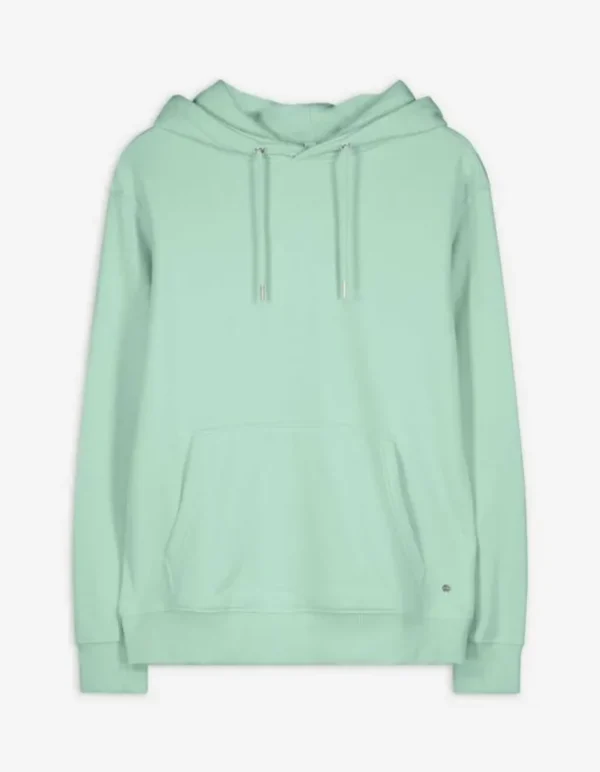 Hoodie - Kangurutasche - grün