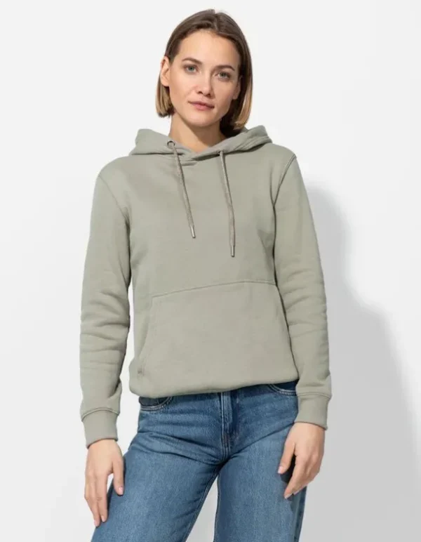 Hoodie - Kangurutasche - grün