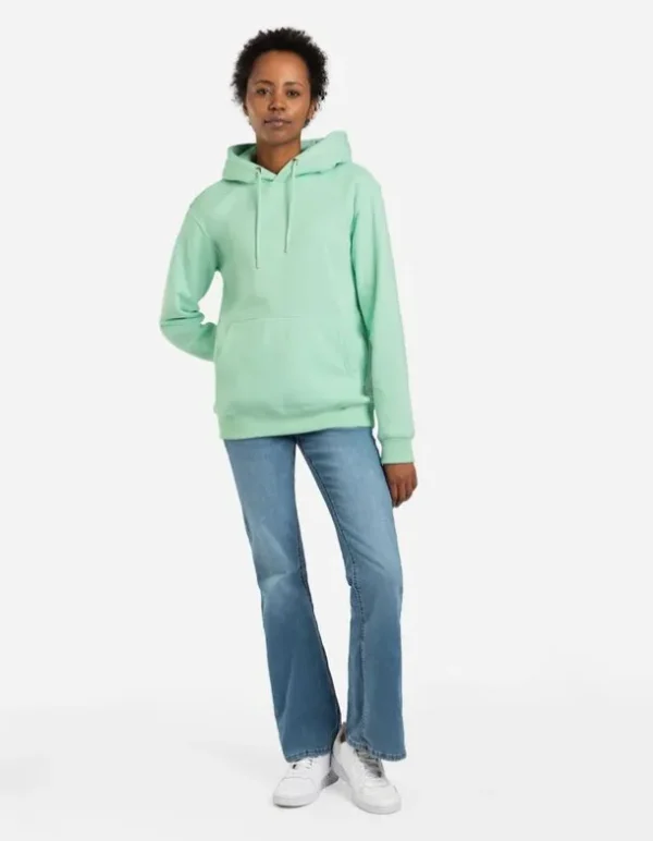 Hoodie - Kangurutasche - grün
