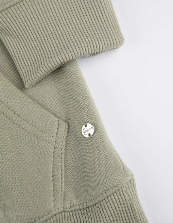 Hoodie - Kangurutasche - grün