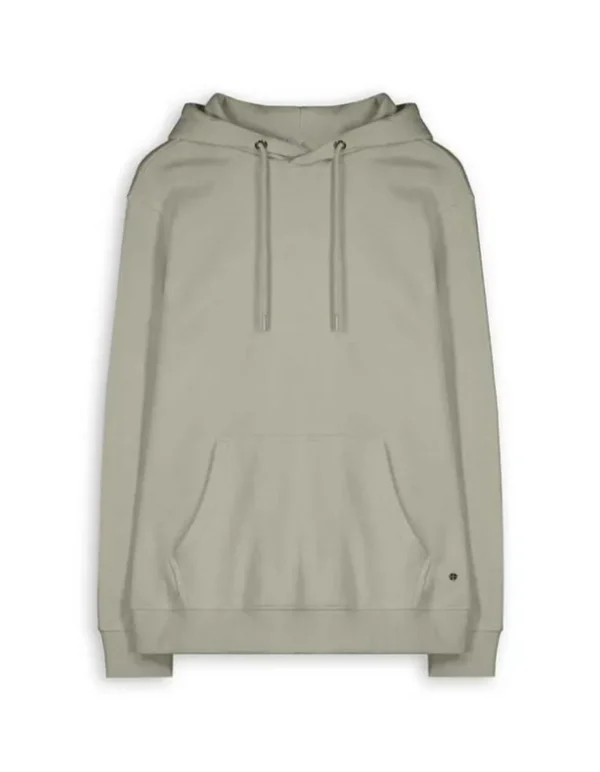 Hoodie - Kangurutasche - grün