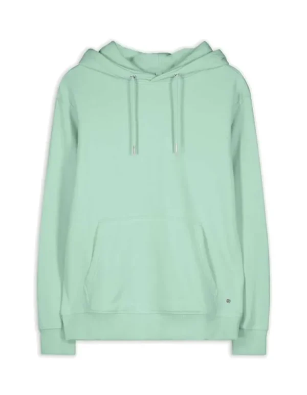 Hoodie - Kangurutasche - grün