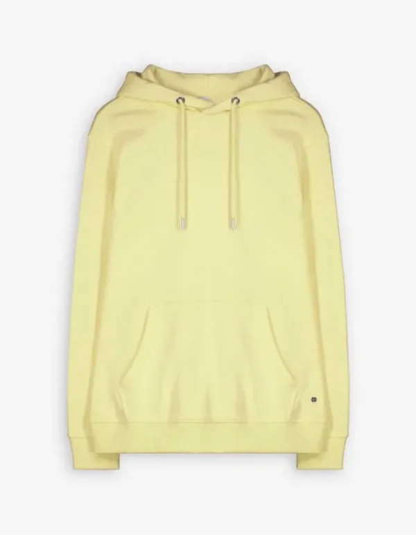 Hoodie - Kangurutasche - hellgelb