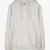 Hoodie - Kangurutasche - hellgrau