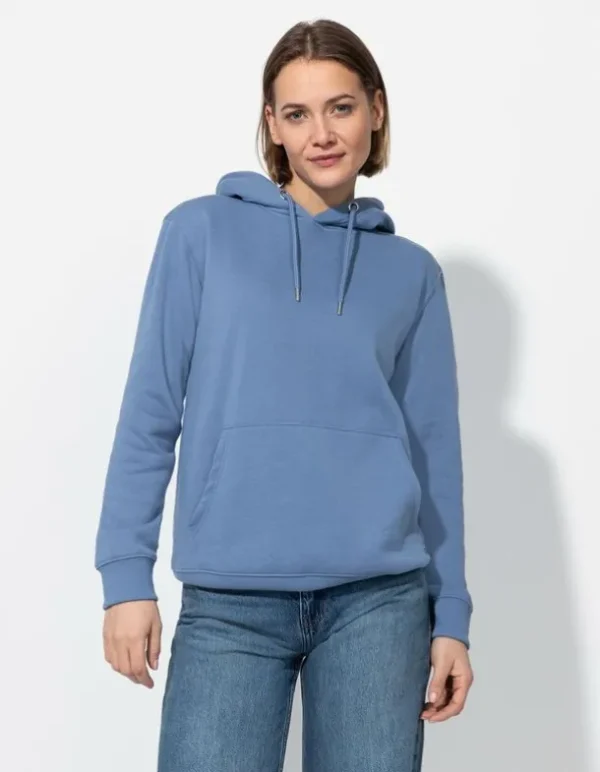Hoodie - Kangurutasche - hellblau