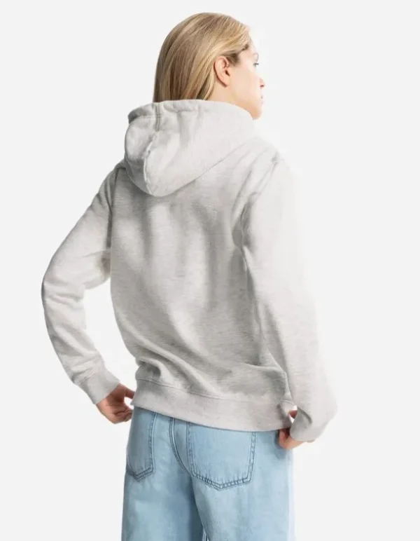 Hoodie - Kangurutasche - hellgrau