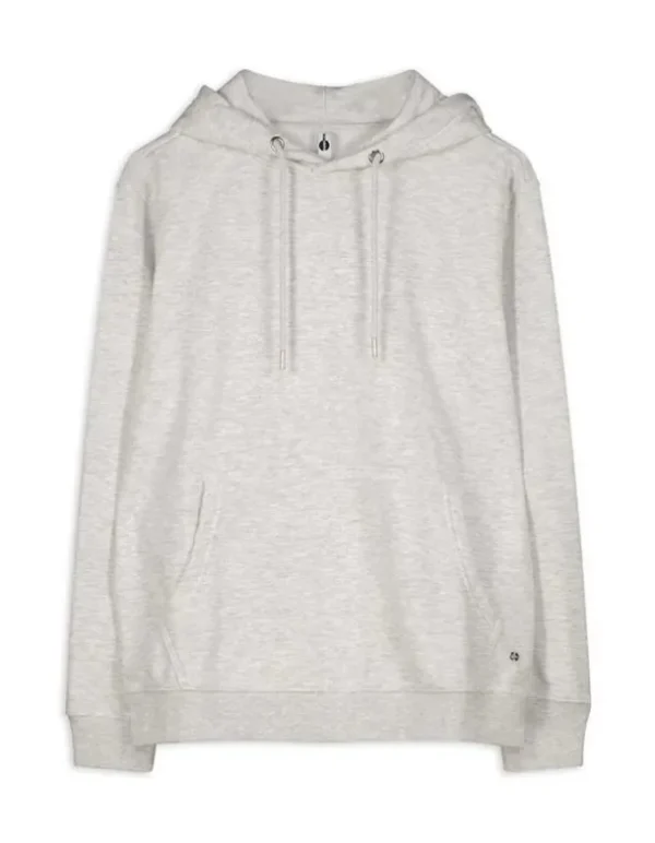 Hoodie - Kangurutasche - hellgrau
