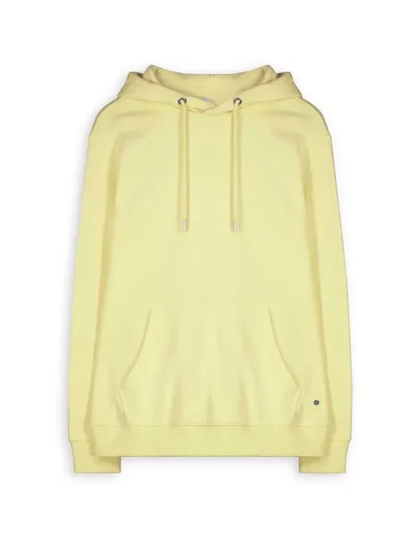 Hoodie - Kangurutasche - hellgelb