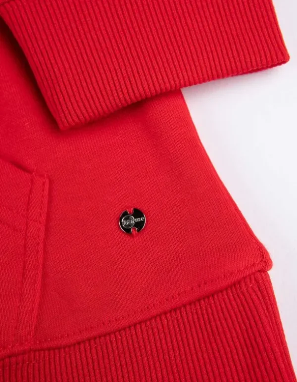 Hoodie - Kangurutasche - rot