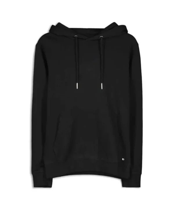 Hoodie - Kangurutasche - schwarz