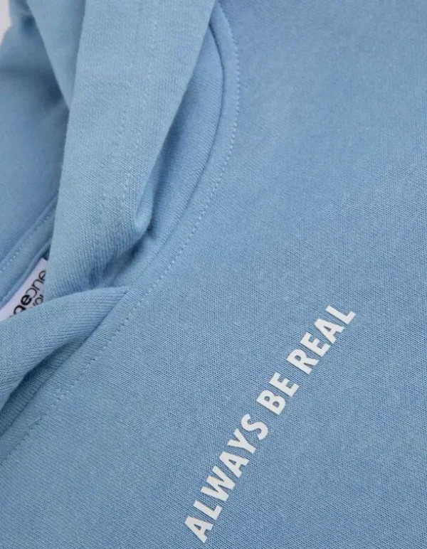 Hoodie - Kapuze - hellblau