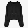 Hoodie - Kapuze mit Tunnelzug - schwarz