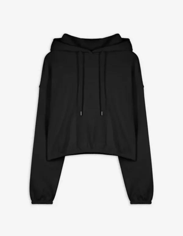 Hoodie - Kapuze mit Tunnelzug - schwarz