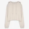 Hoodie - Kapuze mit Tunnelzug - beige