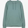 Hoodie - Kapuze mit Tunnelzug - türkis