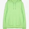 Hoodie - Kapuze mit Tunnelzug - hellgrün