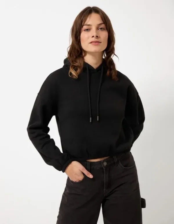 Hoodie - Kapuze mit Tunnelzug - schwarz