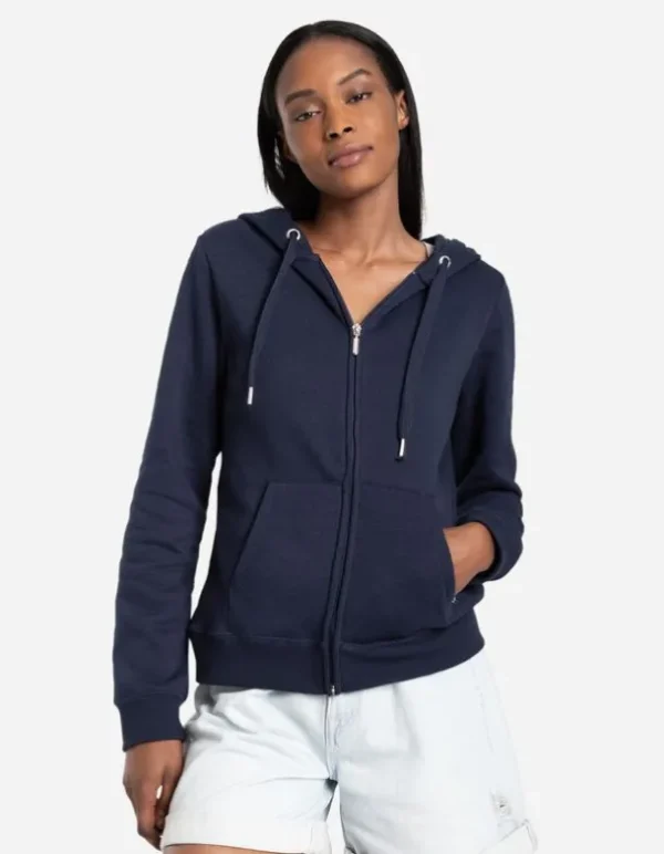 Hoodie - Kapuze mit Tunnelzug - dunkelblau