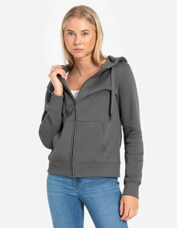 Hoodie - Kapuze mit Tunnelzug - grau