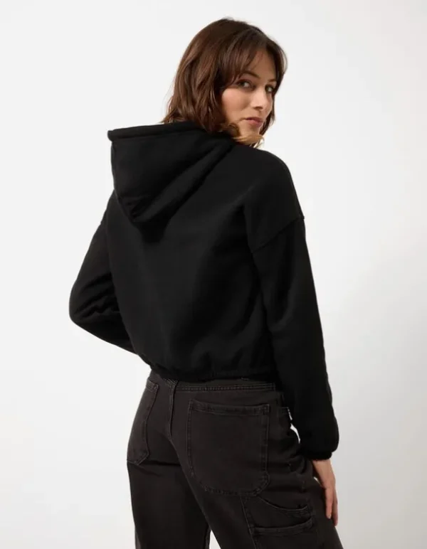 Hoodie - Kapuze mit Tunnelzug - schwarz