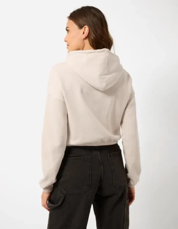 Hoodie - Kapuze mit Tunnelzug - beige