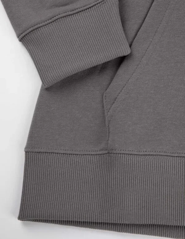 Hoodie - Kapuze mit Tunnelzug - grau