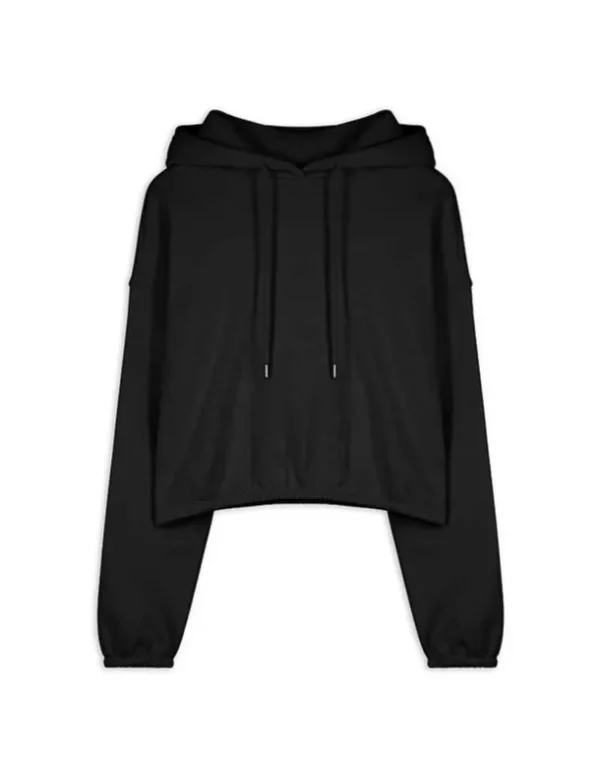 Hoodie - Kapuze mit Tunnelzug - schwarz