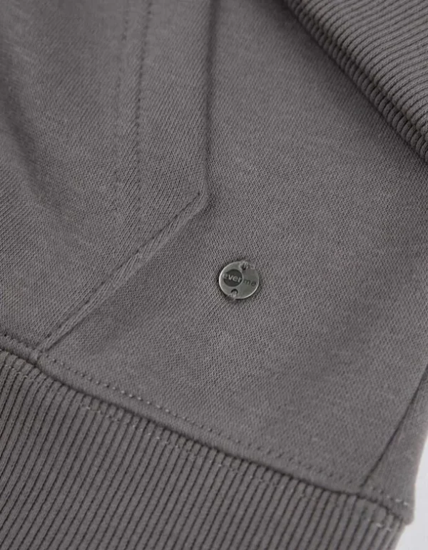 Hoodie - Kapuze mit Tunnelzug - grau
