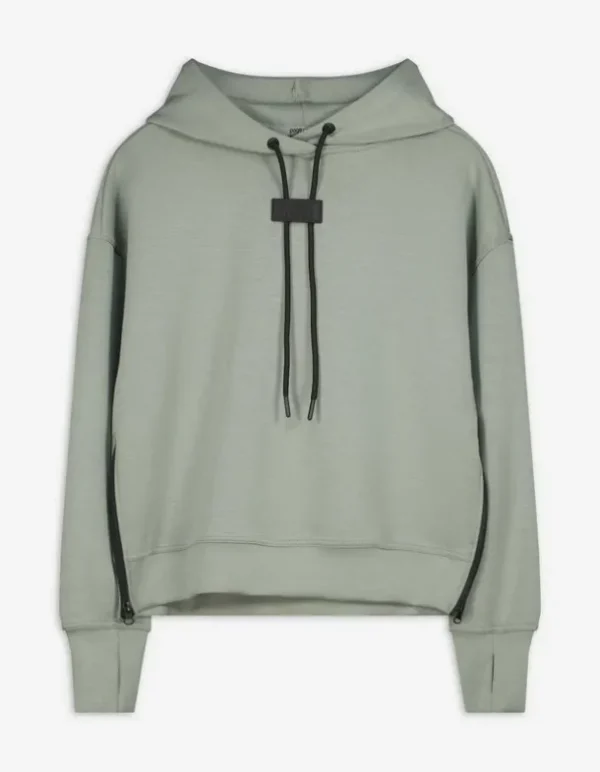 Hoodie - Kordel - dunkelgrün