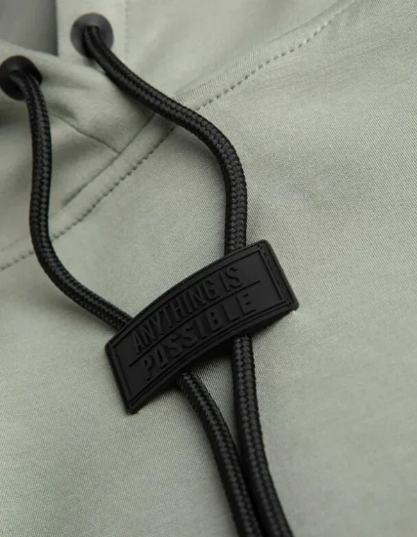 Hoodie - Kordel - dunkelgrün