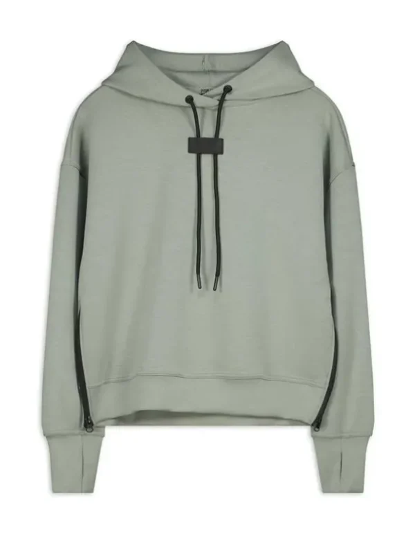Hoodie - Kordel - dunkelgrün