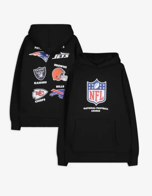 Hoodie - NFL - schwarz