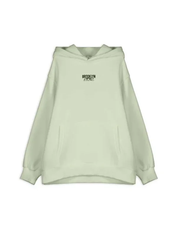 Hoodie - Oversized Fit - hellgrün