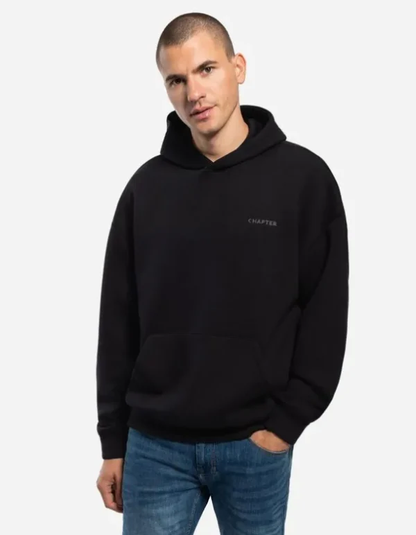 Hoodie - Oversized Fit - schwarz