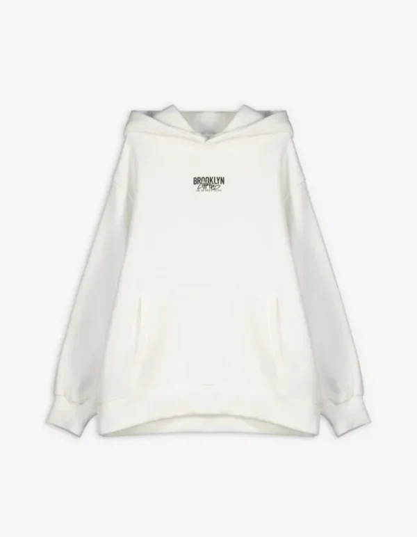 Hoodie - Oversized Fit - weiß