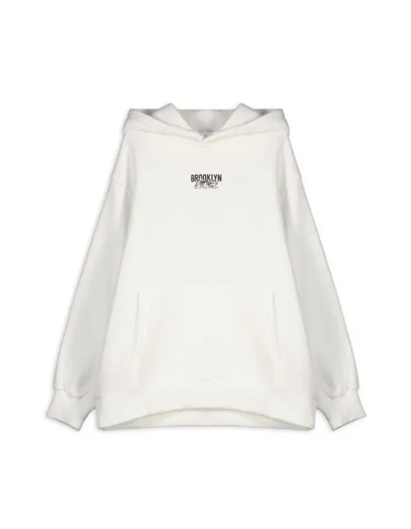 Hoodie - Oversized Fit - weiß