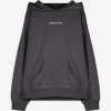 Hoodie - Print - dunkelgrau