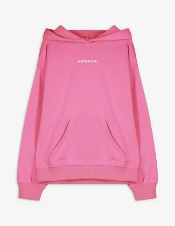 Hoodie - Print - pink